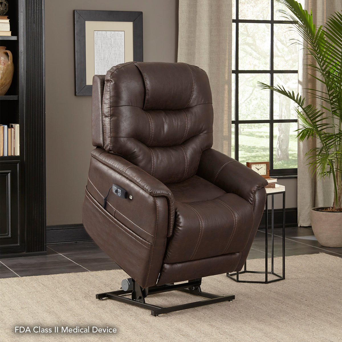 Pride Mobility Elegance 2 Lift Chair - Lifestyle, Rising from Lifted Position