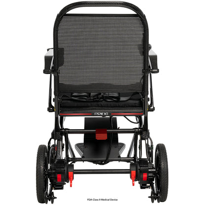 Pride Jazzy Ultra Light power wheelchair, rear view