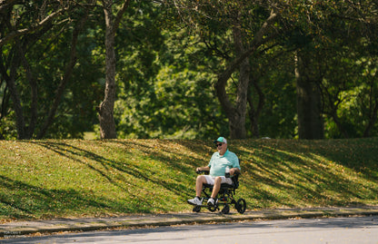 Pride Jazzy Carbon HD power wheelchair, lifestyle