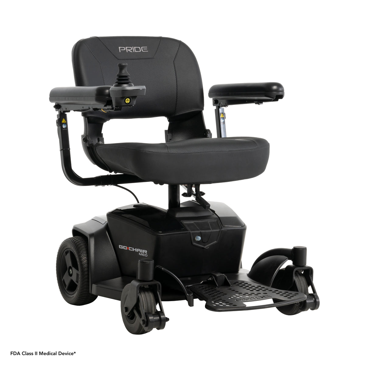Pride Go-Chair MED power wheelchair, right beauty view