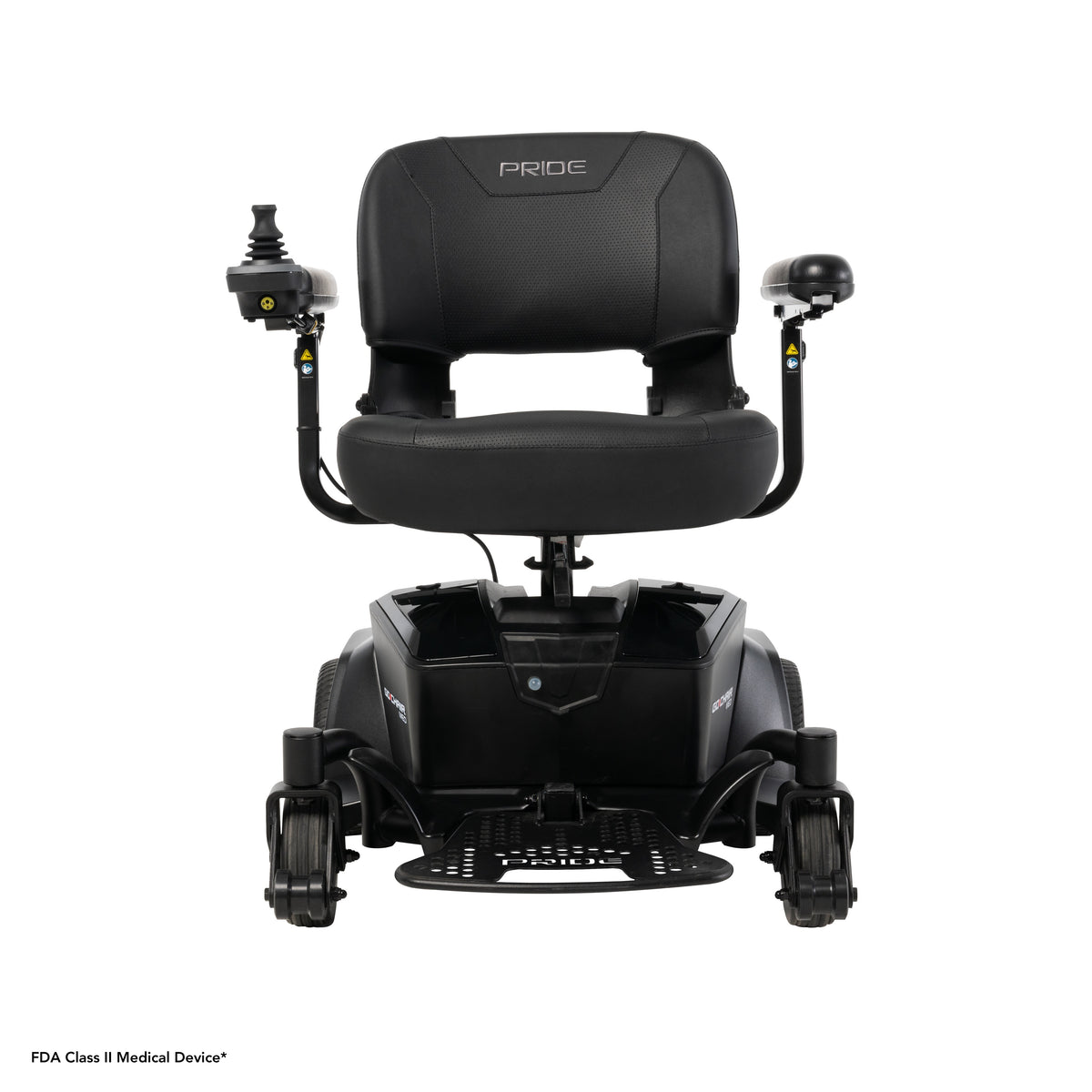 Pride Go-Chair MED power wheelchair, front view