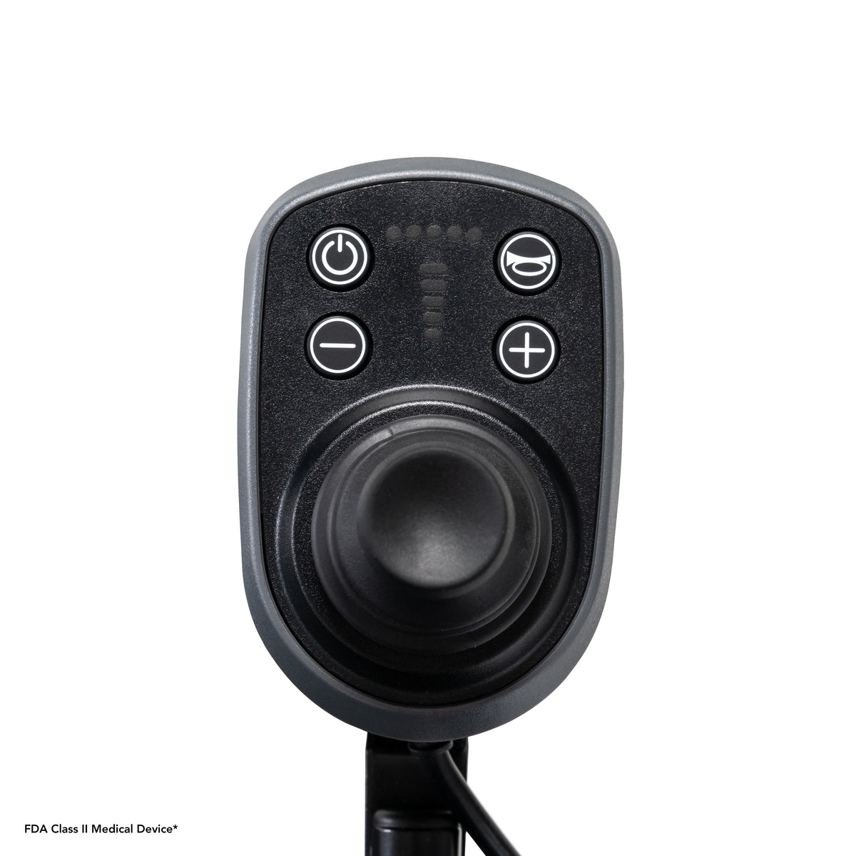Pride Go-Chair MED power wheelchair, controller close-up