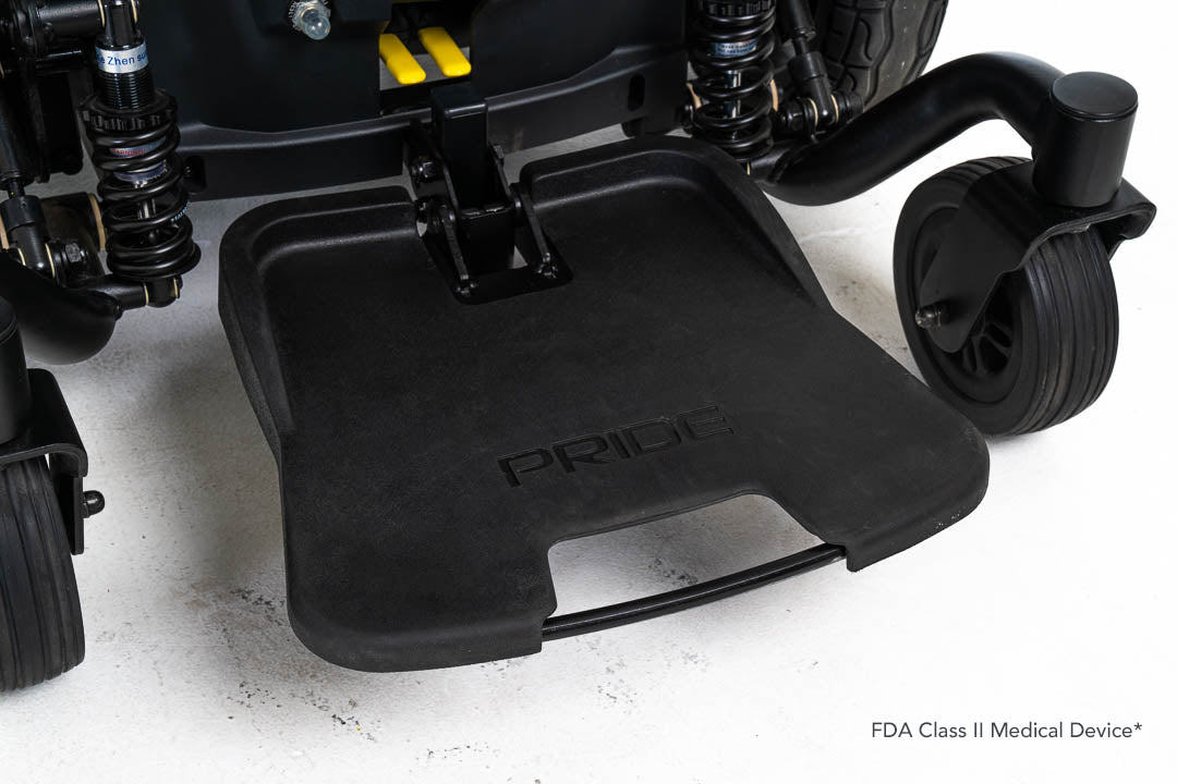 Pride Jazzy EVO 614HD power wheelchair, detail close-up
