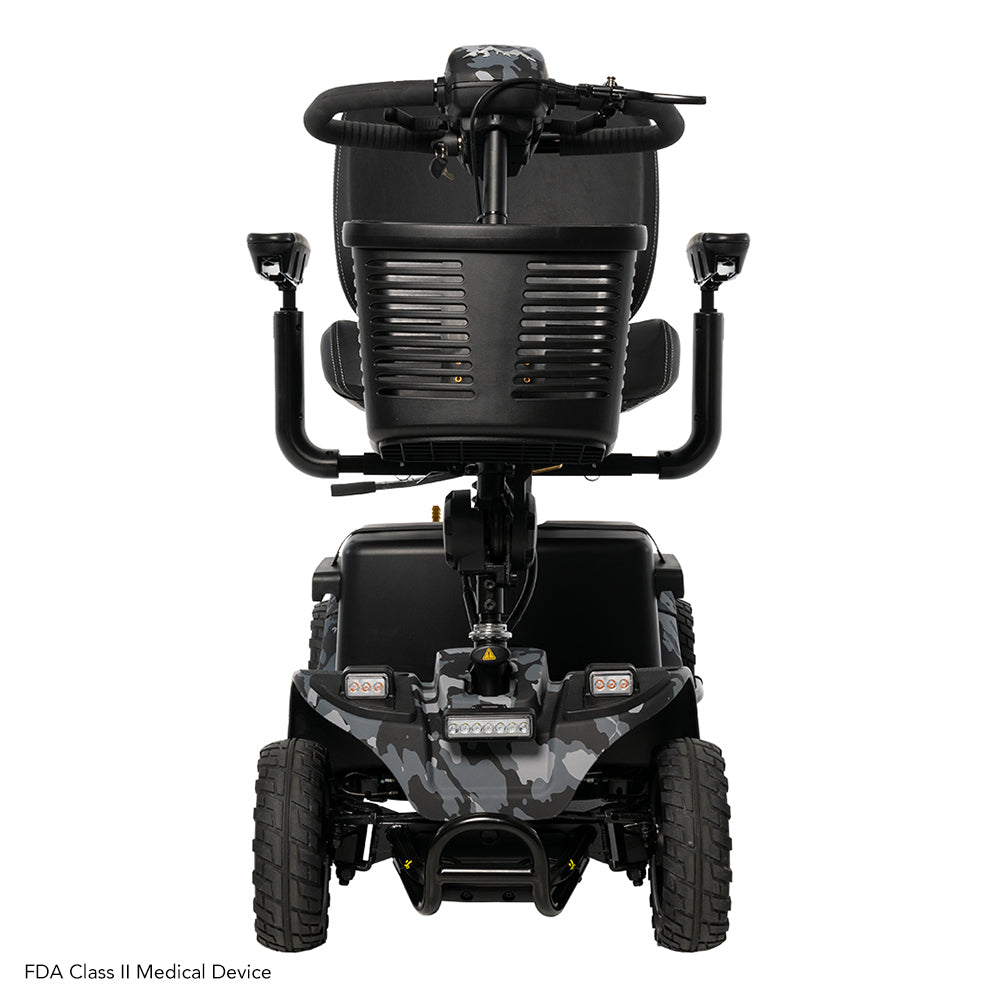 Pride Mobility Baja Bandit - Front View (Black Camo)