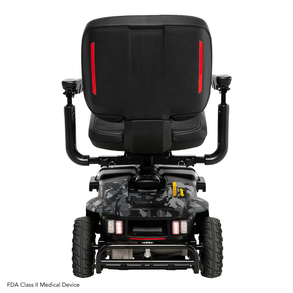 Pride Mobility Baja Bandit - Rear View (Black Camo)