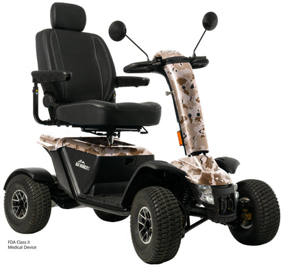 Pride Mobility Baja Wrangler 2 - Desert Camo Beauty Shot Right