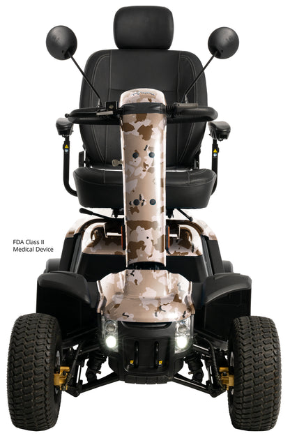 Pride Mobility Baja Wrangler 2 - Desert Camo Front View