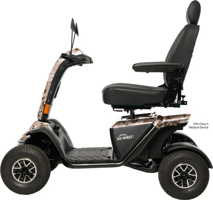 Pride Mobility Baja Wrangler 2 - Desert Camo Left Profile