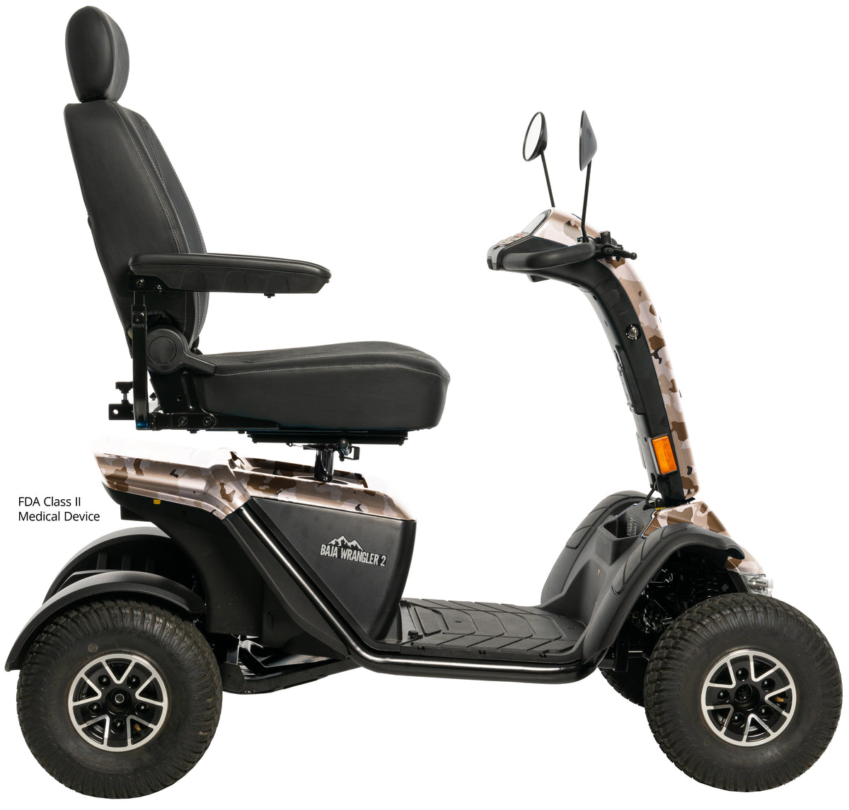 Pride Mobility Baja Wrangler 2 - Desert Camo Right Profile