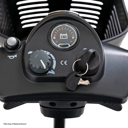 Pride Mobility Go-Go Ultra X 3W - Tiller Console Closeup
