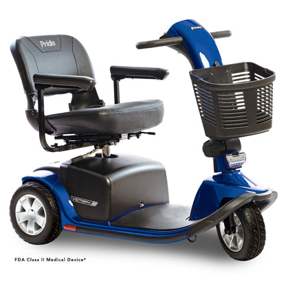 Pride Mobility Victory 10 3W - Right Beauty (Viper Blue)