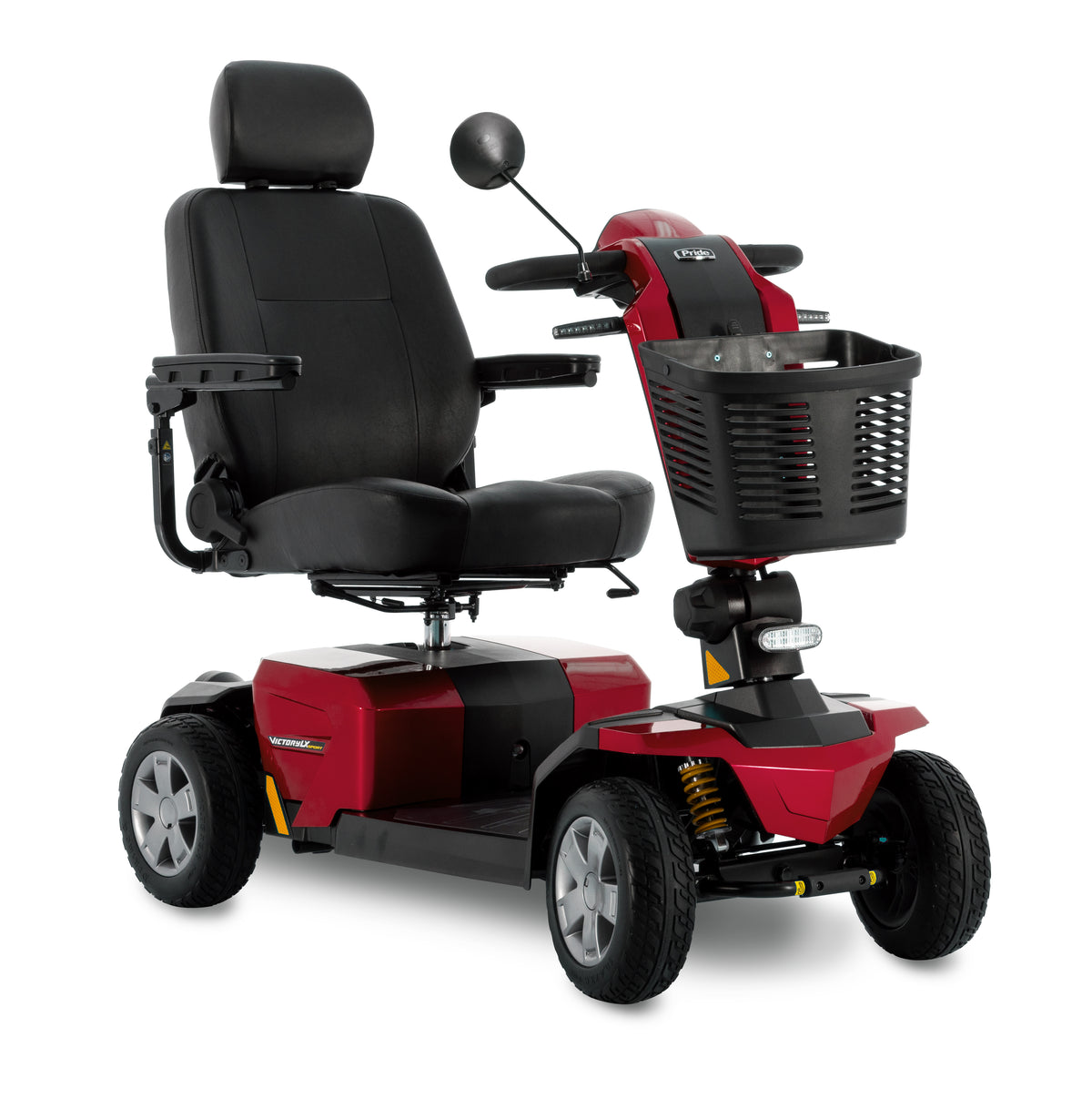 Pride Mobility Victory LX Sport 4W - Candy Apple Red Hero Shot