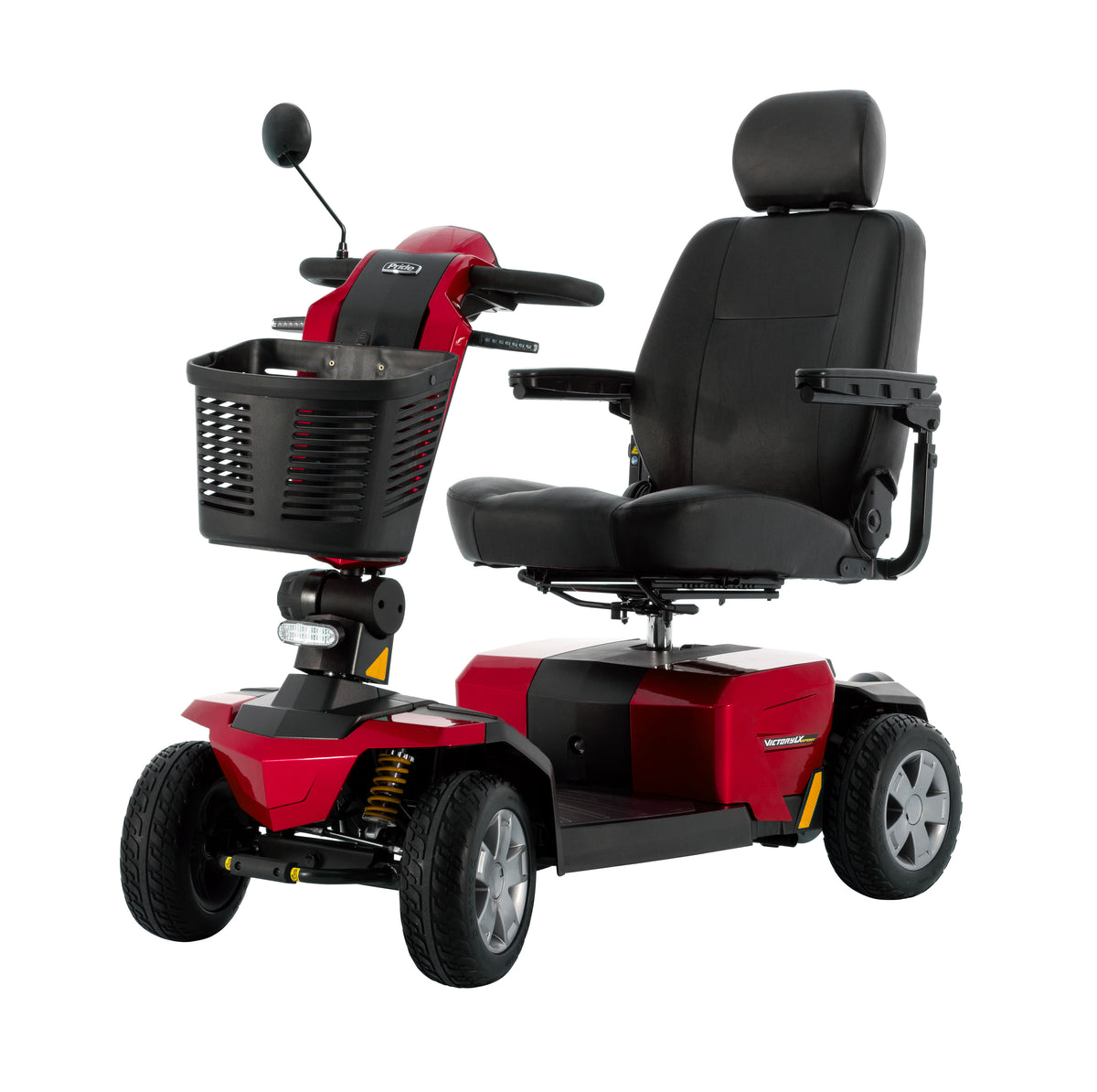 Pride Mobility Victory LX Sport 4W - Candy Apple Red Left Angle
