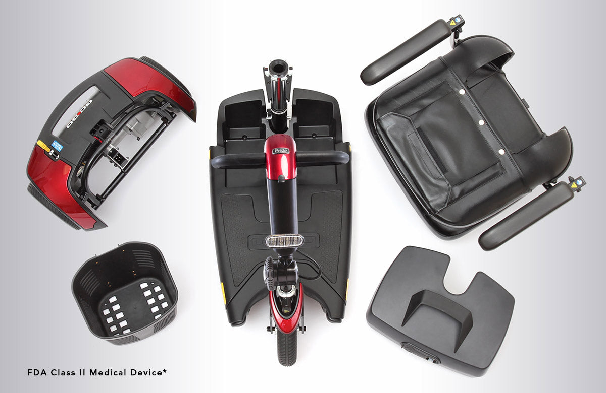 Pride Mobility Go Go Sport 3W - Disassembled