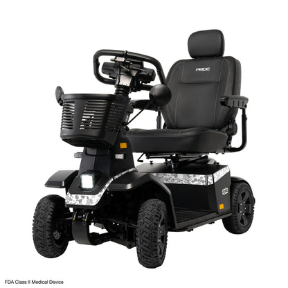 Pride Mobility PX4 - White Camo Left 3/4 Angle