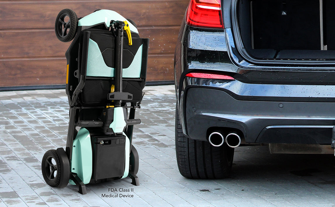 Pride Mobility Go Go Super Portable - Folded