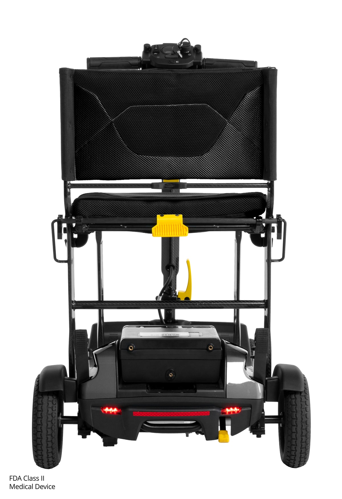 Pride Mobility Go-Go Super Portable - Rear View (Black)