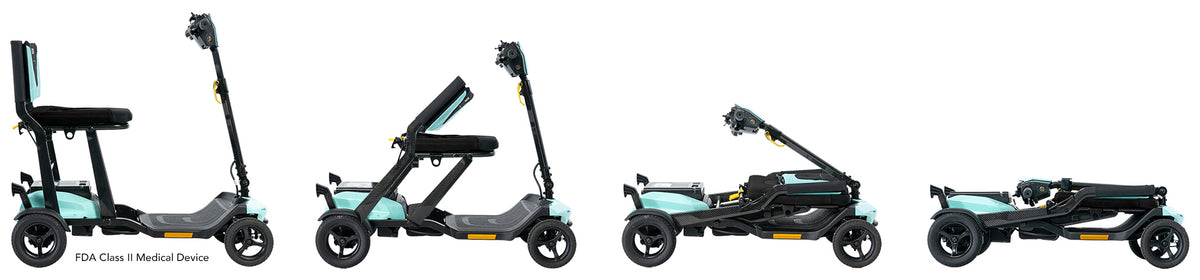 Pride Mobility Go-Go Super Portable - Folding Sequence