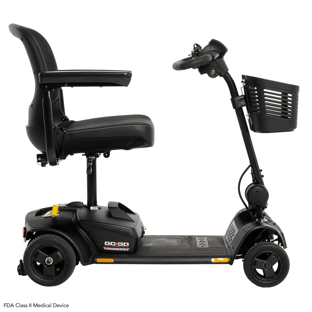 Pride Mobility Go Go Elite Traveller 2 Platinum - Right Profile