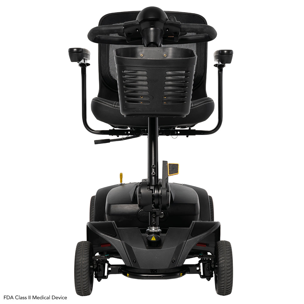 Pride Mobility Go-Go Elite Traveller 2 Platinum - Front View (Black)