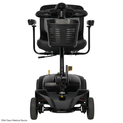 Pride Mobility Go-Go Elite Traveller 2 Platinum - Front View (Black)