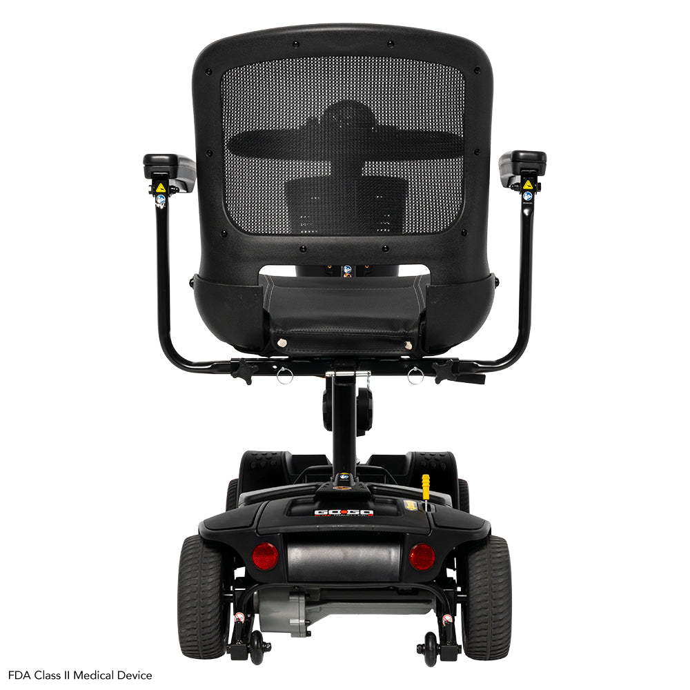 Pride Mobility Go-Go Elite Traveller 2 Platinum - Rear View (Black)