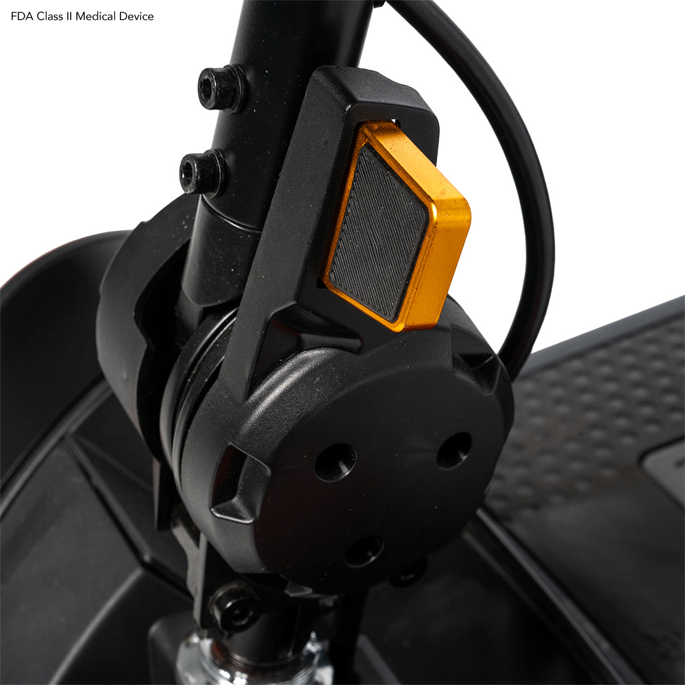 Pride Mobility Go-Go Elite Traveller 2 Platinum - Tiller Quick-Adjust Closeup