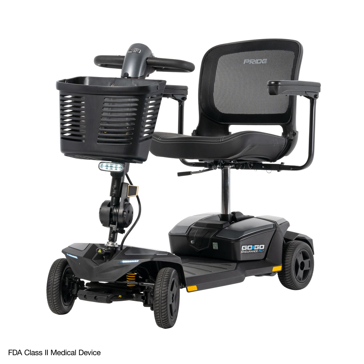 Pride Mobility Go-Go Endurance AL+ - Left View (Euro Grey)