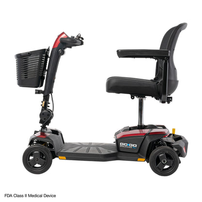 Pride Mobility Go-Go Endurance AL+ - Left Profile (Red Garnet)