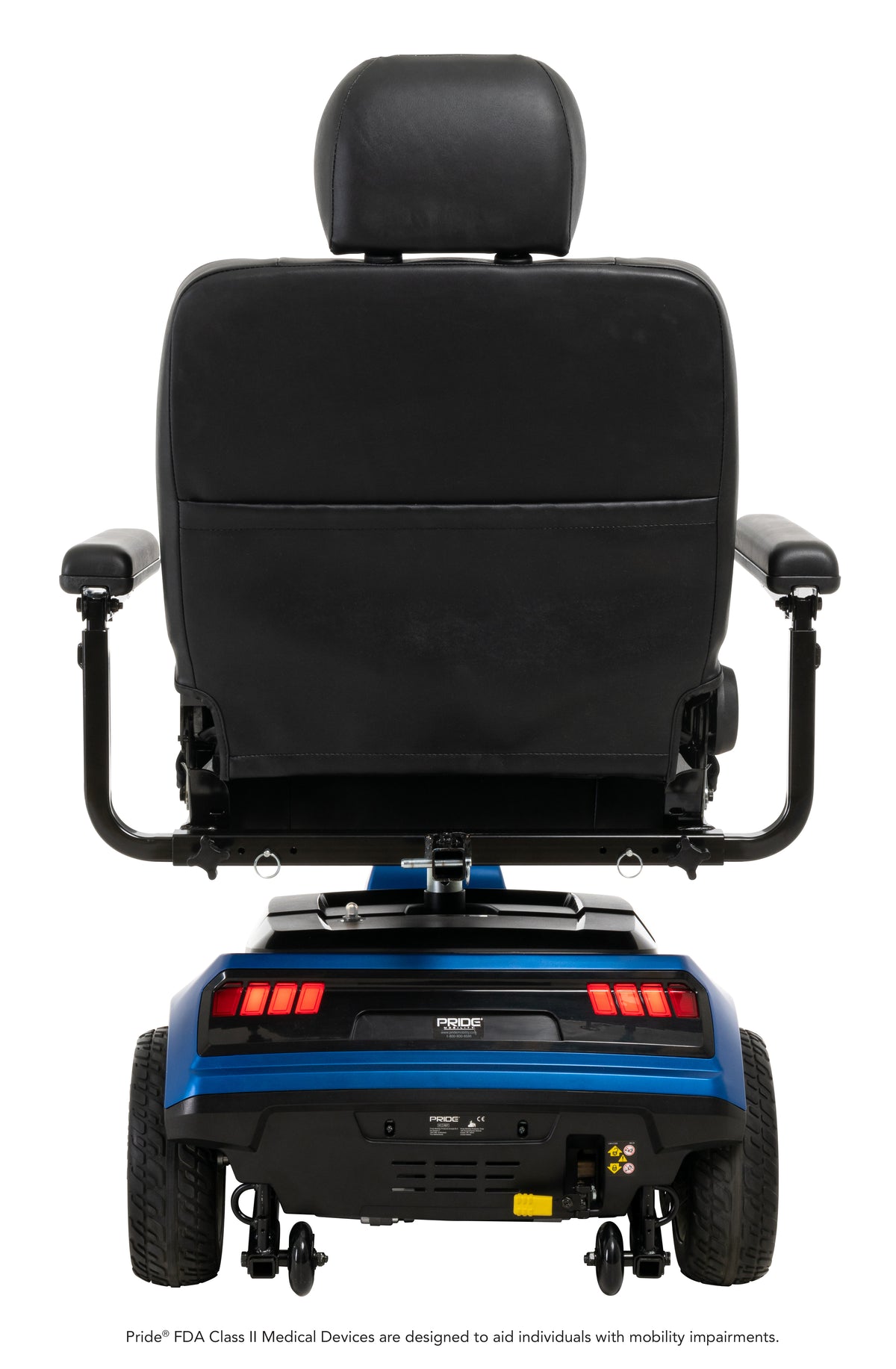 Pride Mobility Maxima 3W - Blue Rear Beauty Shot