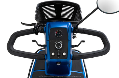 Pride Mobility Maxima 3W - Tiller Overhead Closeup
