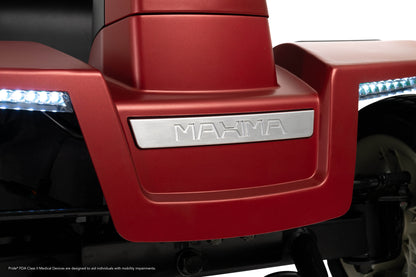 Pride Mobility Maxima 4W - Front Nameplate Closeup