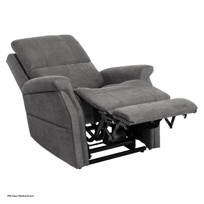 Pride Mobility Metro 2 Lift Chair - Saville Grey Fabric Option, Reclined