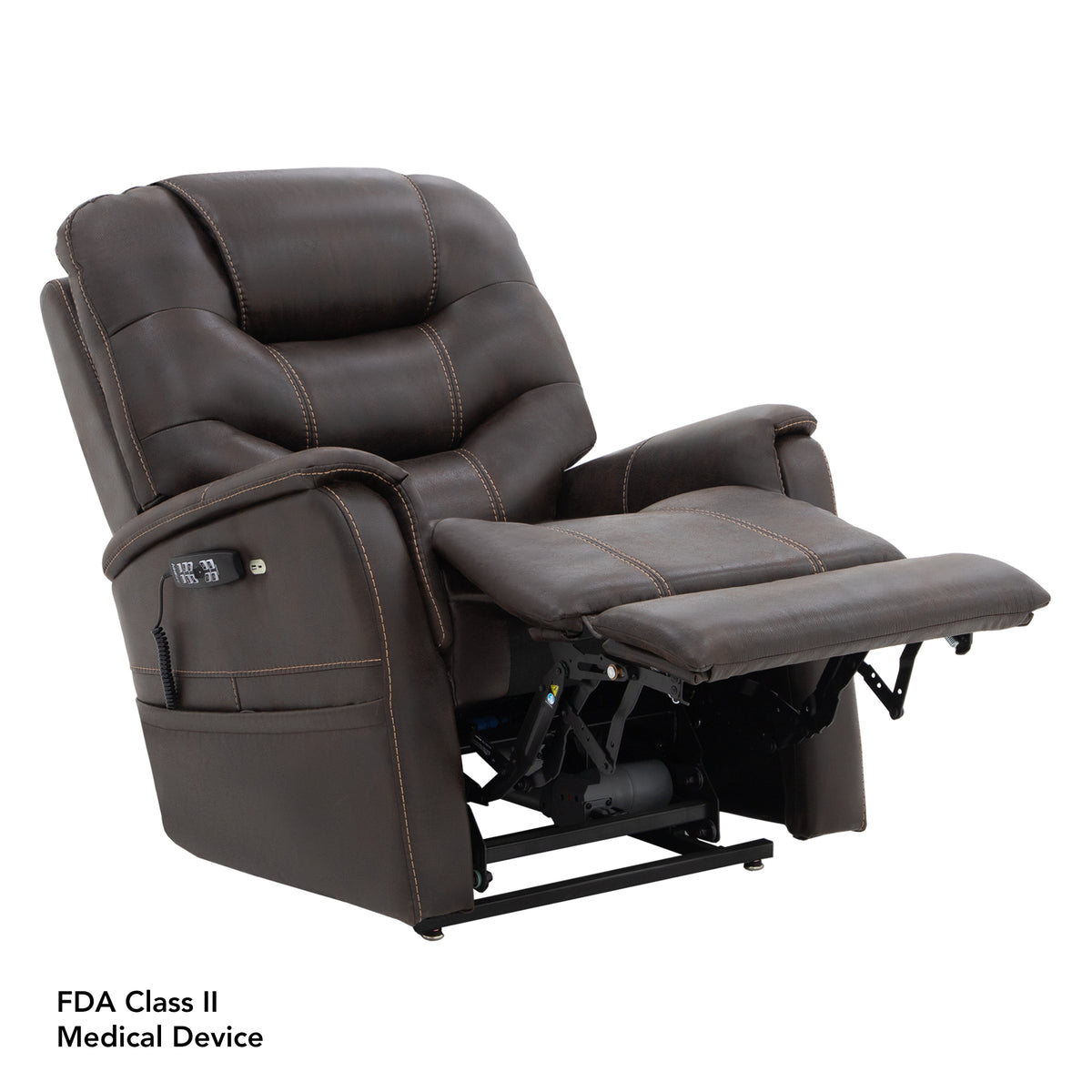 Pride Mobility Elegance 2 Lift Chair - Badlands Walnut, TV Position Right