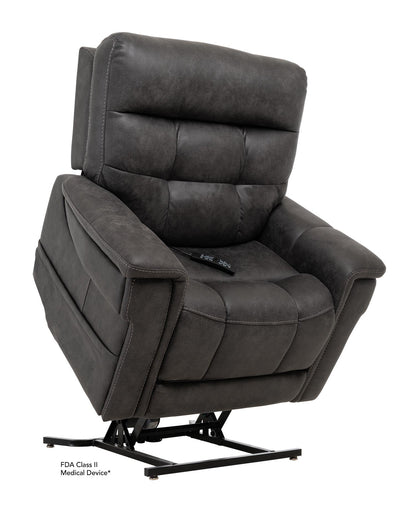 Pride Mobility Radiance (PW) Lift Chair - Canyon Steel, Lifted Position