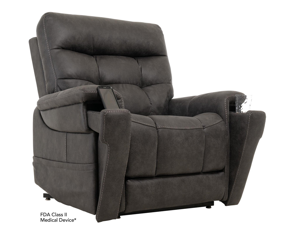Pride Mobility Radiance (PW) Lift Chair - Canyon Steel, Seated Position