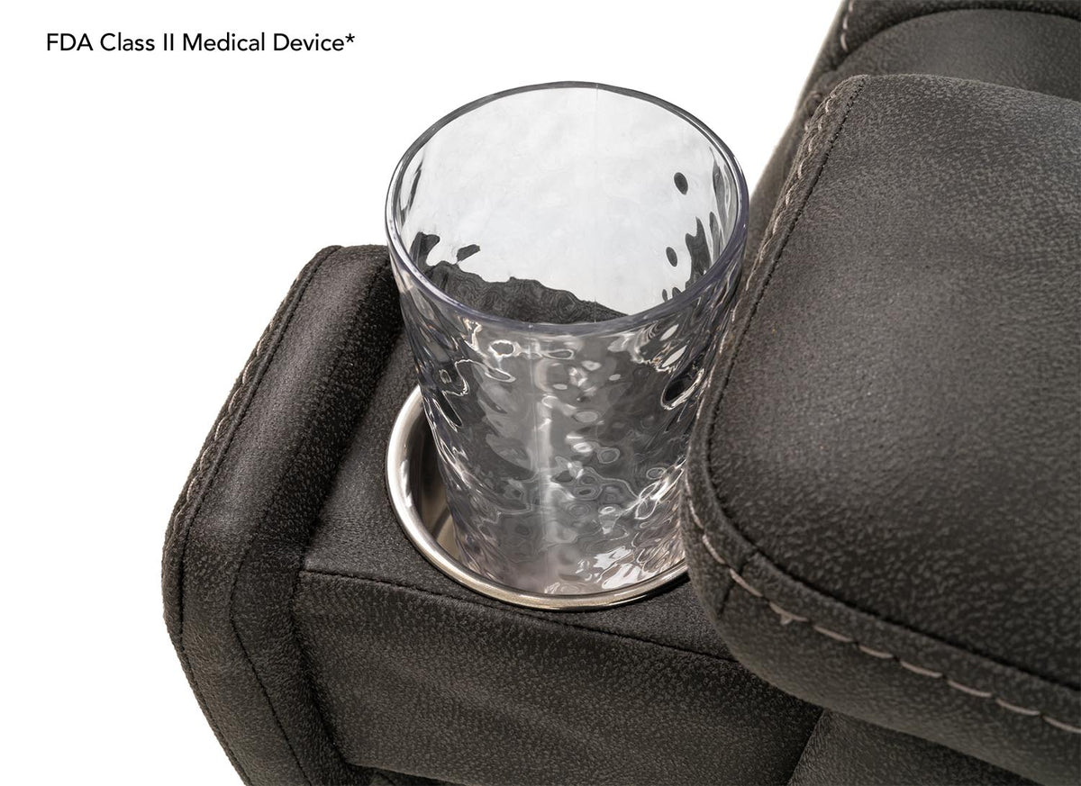Pride Mobility Radiance (PW) Lift Chair - Cup Holder Closeup