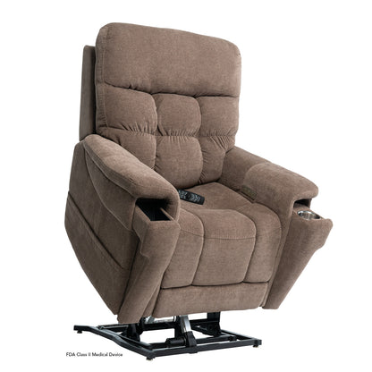 Pride Mobility Ultra Lift Chair - Trento Brown, Lifted Position