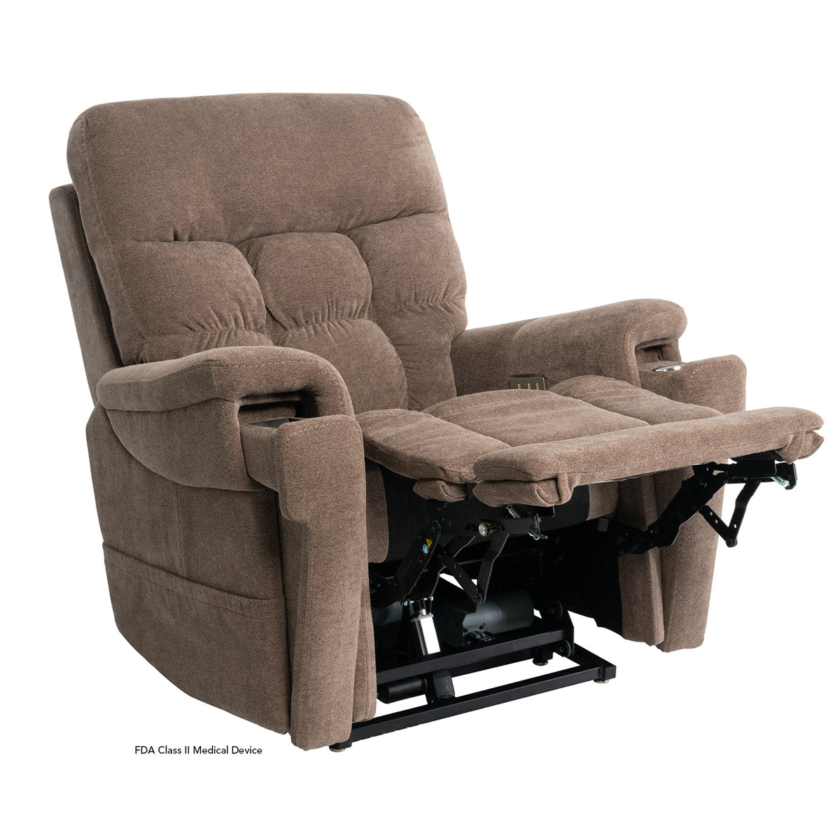 Pride Mobility Ultra Lift Chair - Trento Brown, Reading Position
