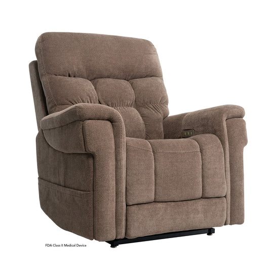 Pride Mobility Ultra Lift Chair - Trento Brown, Seated Position