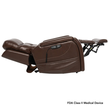 Pride Mobility Premier Lift Chair - Sorrento Coffee, Reclined Position