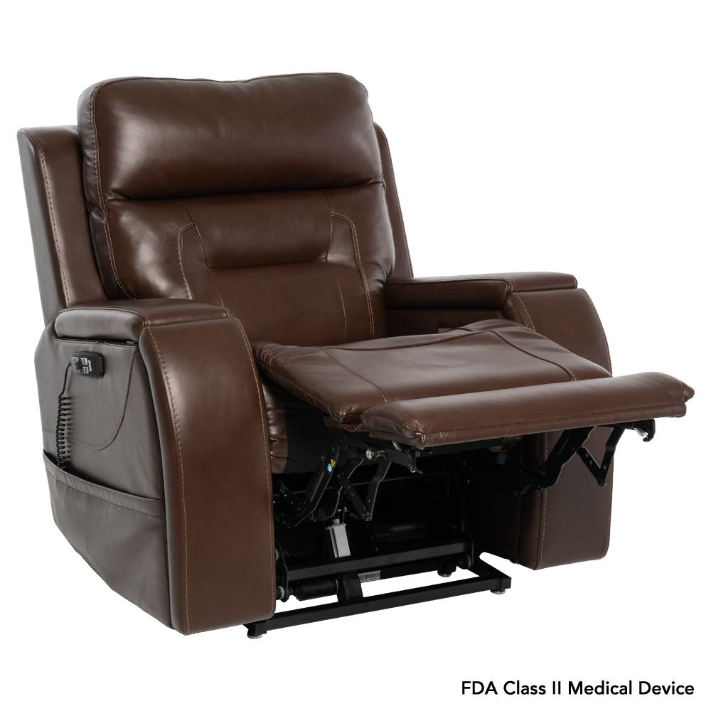 Pride Mobility Premier Lift Chair - Sorrento Coffee, TV Position