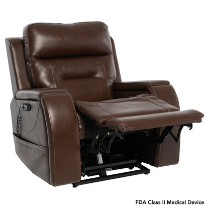 Pride Mobility Premier Lift Chair - Sorrento Coffee, TV Position