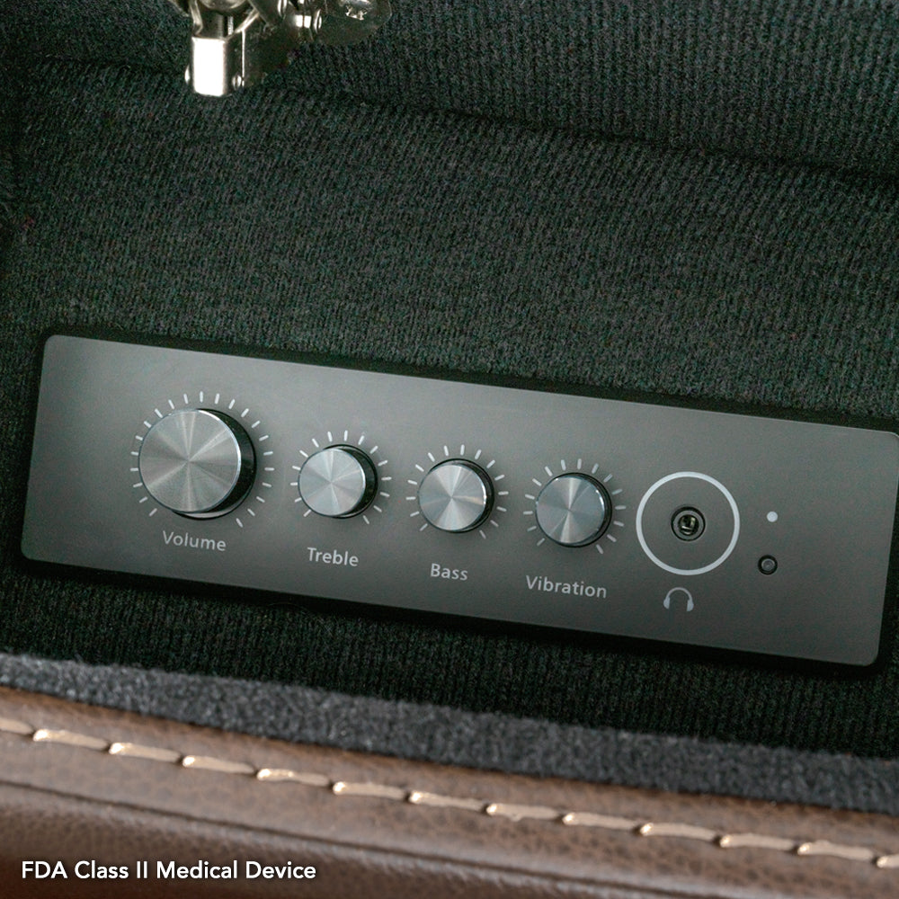 Pride Mobility Premier Lift Chair - Immersive Audio Controller Closeup
