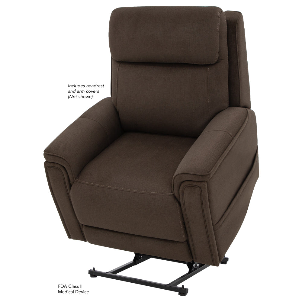 Pride Mobility Evolution Lift Chair - Cosi Mocha, Lifted Left