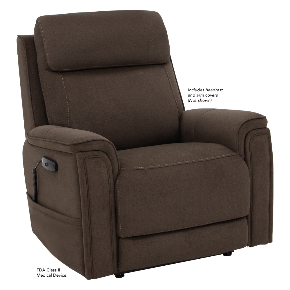 Pride Mobility Evolution Lift Chair - Cosi Mocha, Seated Position